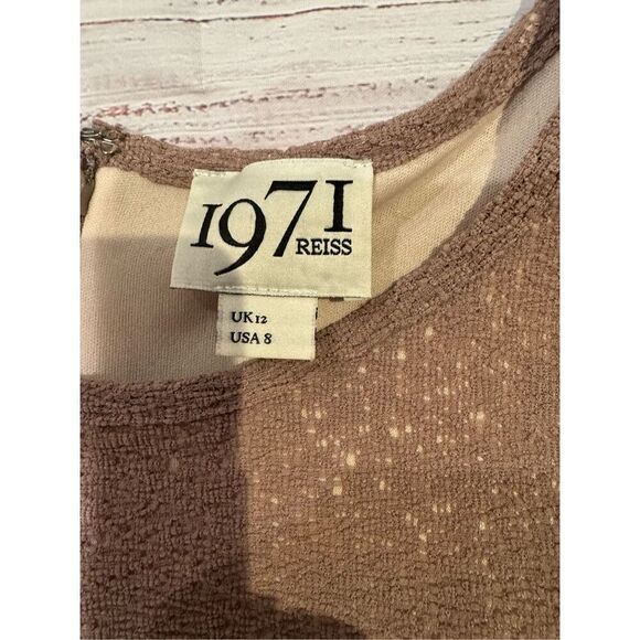 Reiss Zoe body con fitted ruched dress size 8 excellent condition - Picture 3 of 7